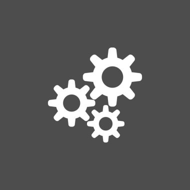 Ayarı simgesi. Düz stil tasarım, vektör çizim.