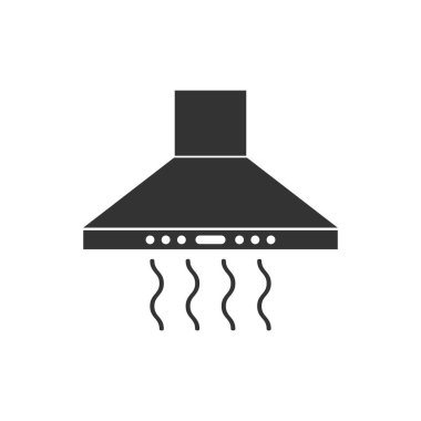 Başlık Simge egzoz. Vektör çizim, düz tasarım.