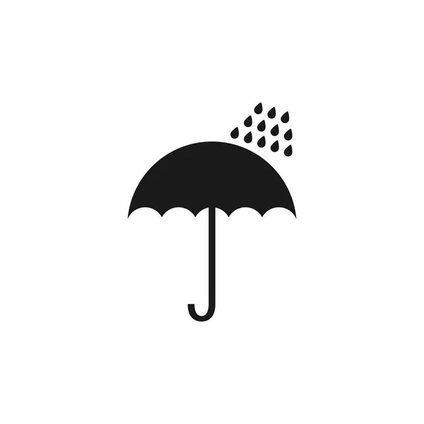 Umbrella icon, weather symbol. Vector illustration. Flat design. — Stock Vector