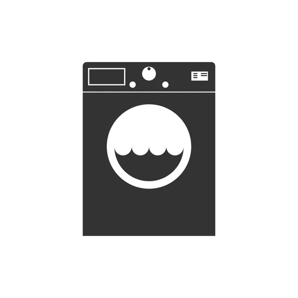 Washing machine icon. Vector illustration, flat design. — Stock Vector