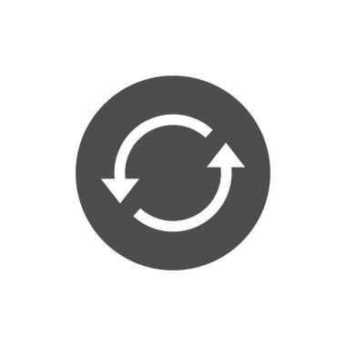 Ok, yenileme, simge güncelleştir. Vektör çizim, düz tasarım.