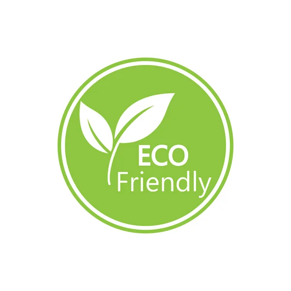 Εικονίδιο Eco. Eco φιλικό σημάδι. Vector εικονογράφηση, επίπεδη σχεδίαση. — Διανυσματικό Αρχείο