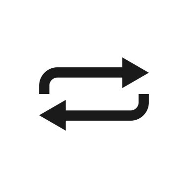 Ok, yenileme, simge güncelleştir. Vektör çizim, düz tasarım.