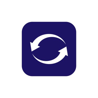 Ok, yenileme, simge güncelleştir. Vektör çizim, düz tasarım.