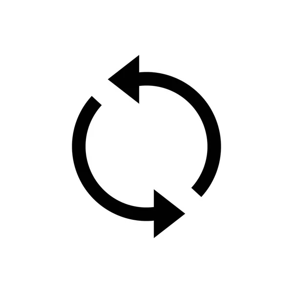 Arrow, refresh, update icon. Векторная иллюстрация, плоский дизайн . — стоковый вектор
