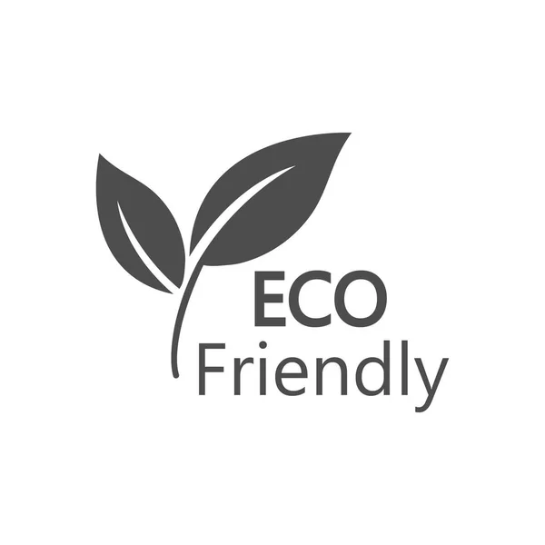 Eco-pictogram. Eco vriendelijke teken. Vectorillustratie, platte ontwerp. — Stockvector