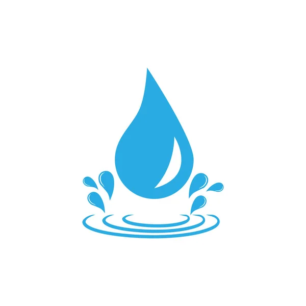 Wassertropfen-Symbol. Vektorillustration, flaches Design. — Stockvektor