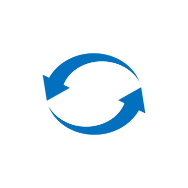 Ok, yenileme, simge güncelleştir. Vektör çizim, düz tasarım.