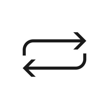 Ok, yenileme, simge güncelleştir. Vektör çizim, düz tasarım.