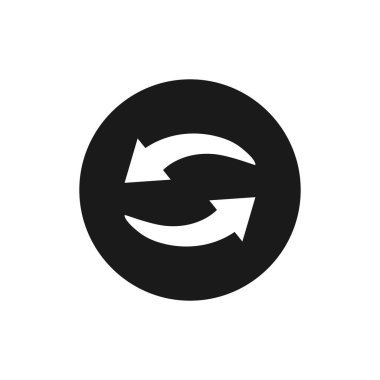 Ok, yenileme, simge güncelleştir. Vektör çizim, düz tasarım.