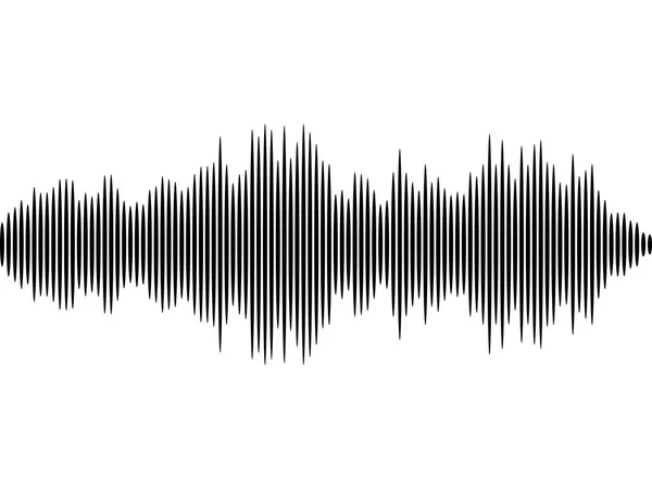 Icône d'onde sonore. Illustration vectorielle, design plat . — Image vectorielle