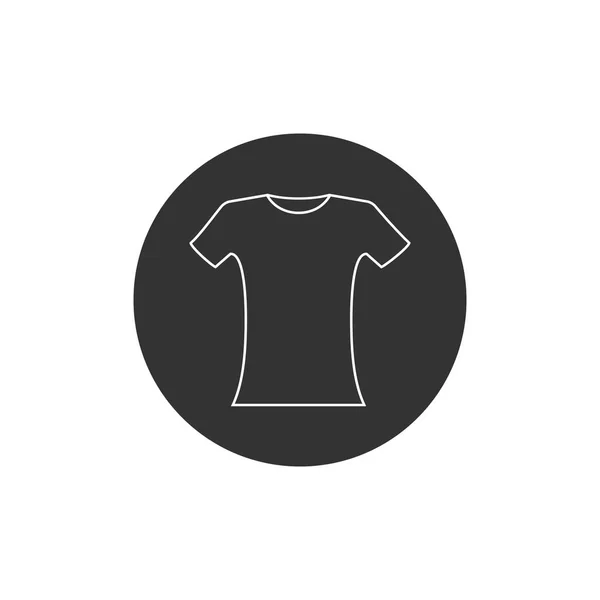 Vestiti, icona della maglietta. Illustrazione vettoriale, design piatto . — Vettoriale Stock