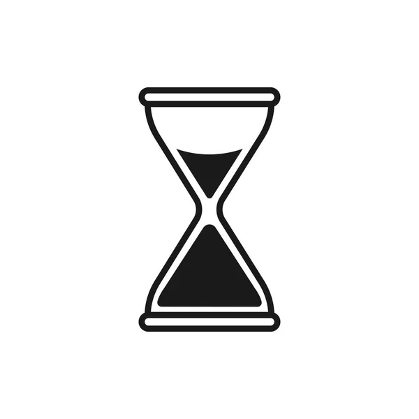 Hourglass, sand, time icon. Vector illustration, flat design. — Stock Vector