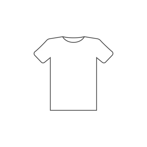 Kläder, t-shirt ikon. Vektor illustration, platt design. — Stock vektor