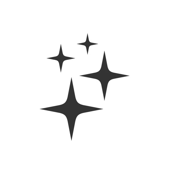 Sparkle, Hvězdná ikona. Vektorový ilustrace, plochý design. — Stockový vektor