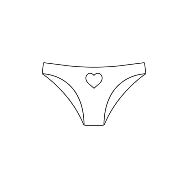 Icône de sous-vêtements femmes. Illustration vectorielle, design plat . — Image vectorielle