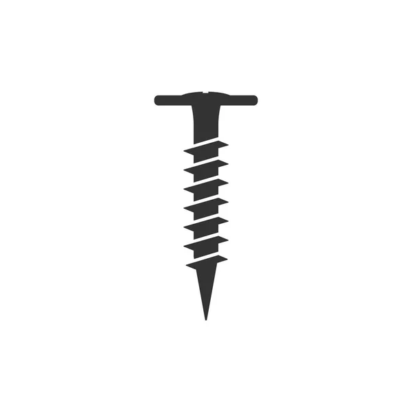 Hardware, screw icon. Vector illustration, flat design. — Stock Vector