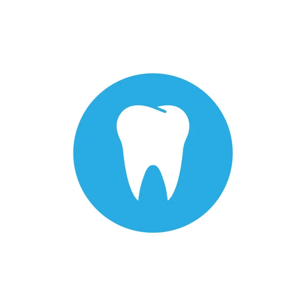 Diş Simgesi, diş bakımı simgesi. Vektör illüstrasyon, düz tasarım. — Stok Vektör