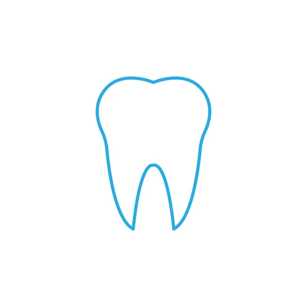 Tooth Icon, dental care icon. Vector illustration, flat design. — Stock Vector