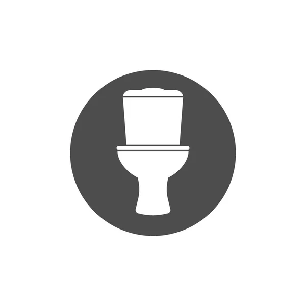 Casa de banho, WC, ícone da sanita. Ilustração vetorial, design plano . —  Vetores de Stock