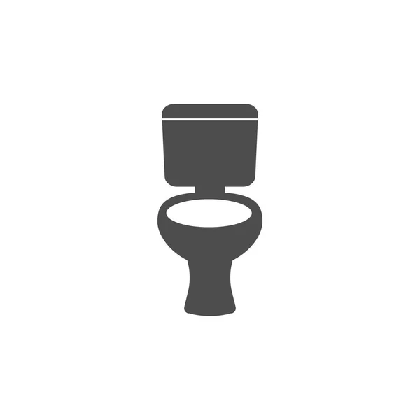 Toalett, WC-ikon. Vektor illustration, platt design. — Stock vektor
