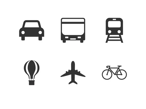 公共交通，班车，交通，交通，交通图标。矢量插图，平面设计. — 图库矢量图片