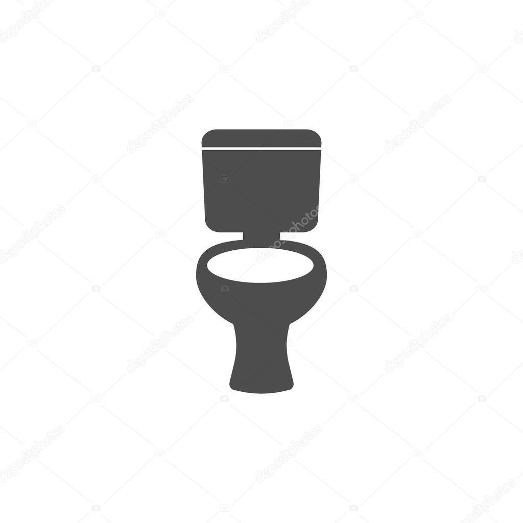Restroom, Wc toilet icon flat