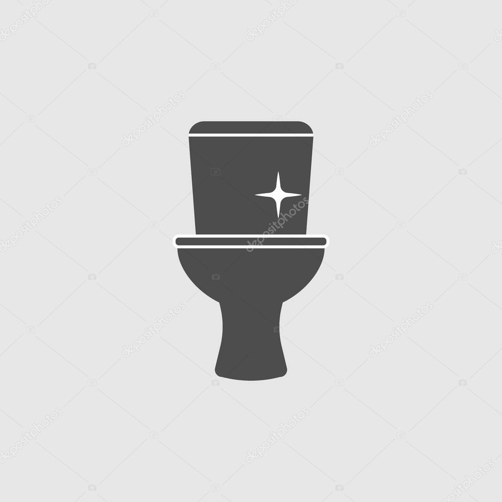 Restroom, Wc toilet icon flat
