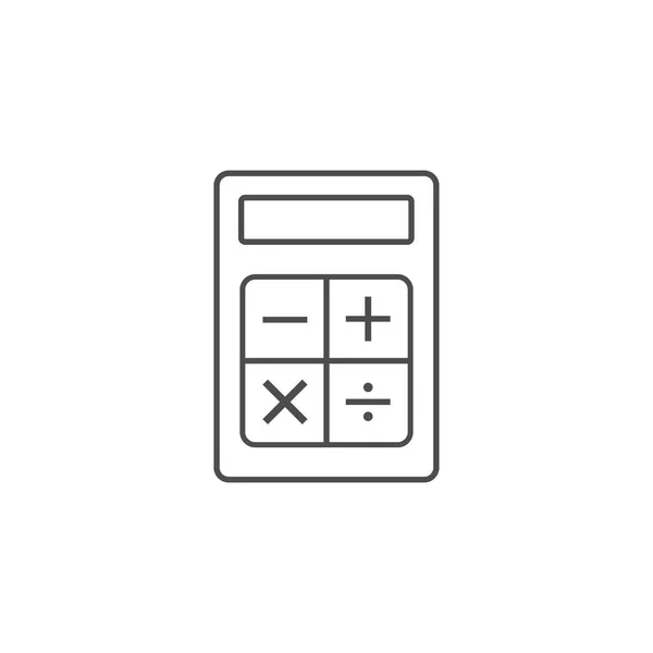 Negocios, icono de la calculadora. Ilustración vectorial, diseño plano . — Vector de stock