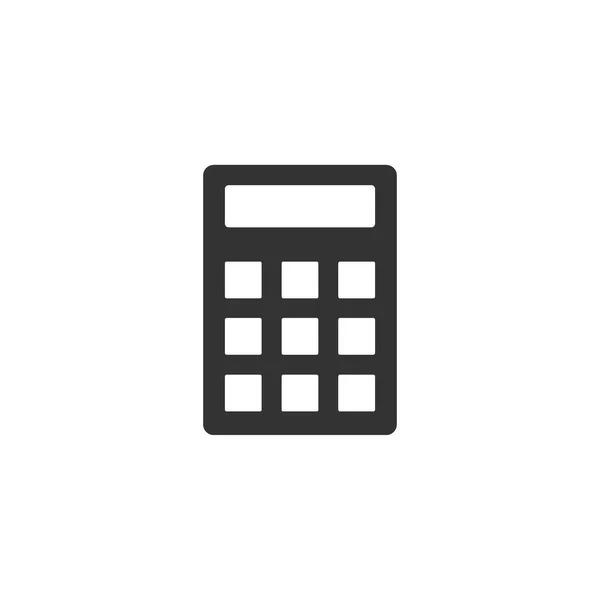 Negocios, icono de la calculadora. Ilustración vectorial, diseño plano . — Vector de stock