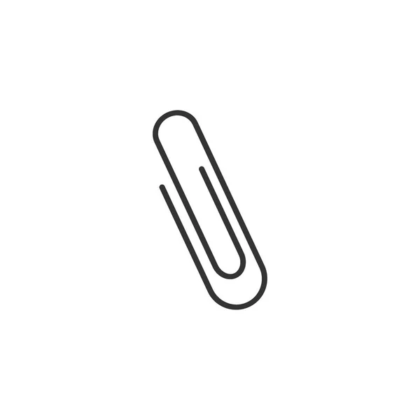 Paperclip pictogram. Vector illustratie, plat ontwerp. — Stockvector