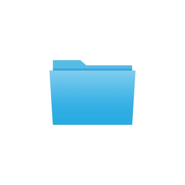 File, folder icon. Vector illustration, flat design. — Stock Vector
