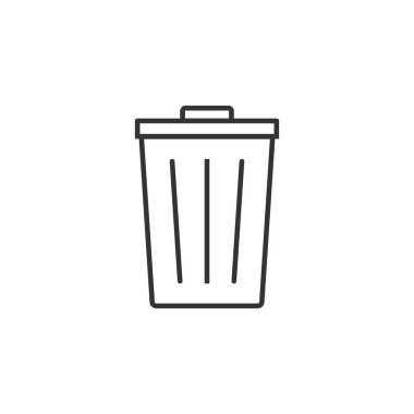 Sil, simgeyi kaldır. Vektör illüstrasyon, düz tasarım.