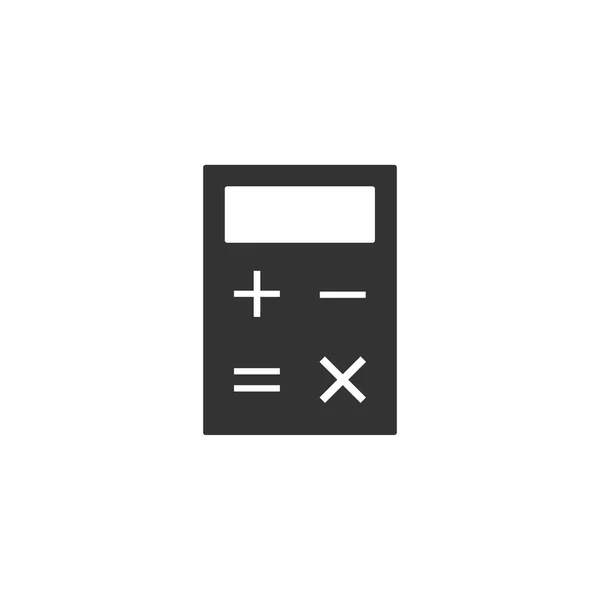 Negocios, icono de la calculadora. Ilustración vectorial, diseño plano . — Vector de stock