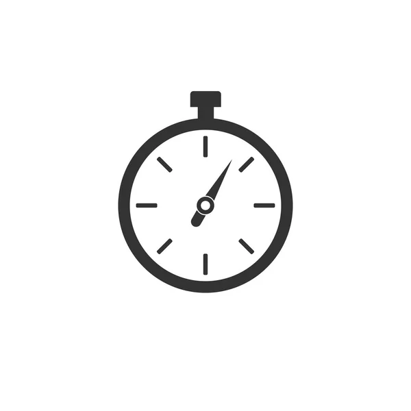 Χρονόμετρο, ρολόι, ώρα, εικονίδιο. Απεικόνιση διανύσματος, επίπεδη σχεδίαση. — Διανυσματικό Αρχείο