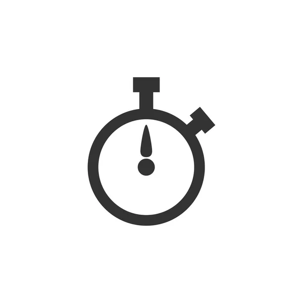 Temporizador, relógio, hora, ícone. Ilustração vetorial, design plano . —  Vetores de Stock