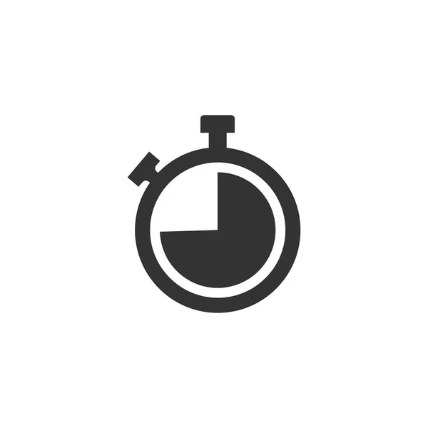 Timer, clock, time, icon. Vector illustration, flat design. — Stock Vector