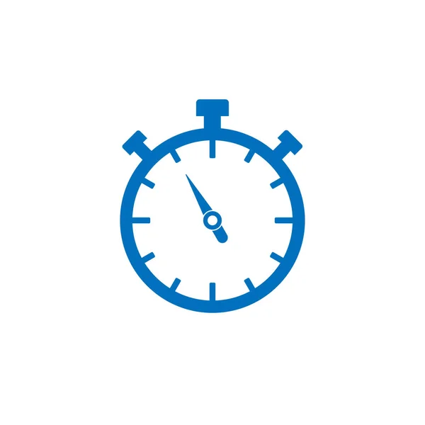 Timer, clock, time, icon. Vector illustration, flat design. — Stock Vector