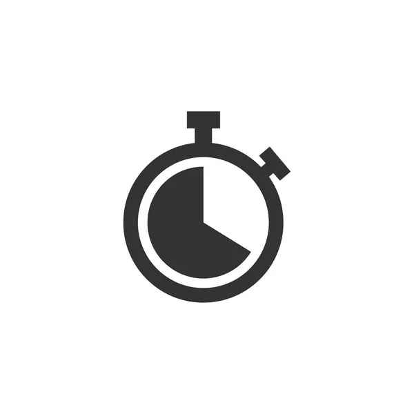 Temporizador, reloj, hora, icono. Ilustración vectorial, diseño plano . — Vector de stock