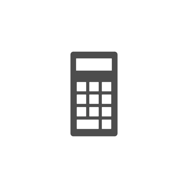 Negocios, icono de la calculadora. Ilustración vectorial, diseño plano . — Vector de stock