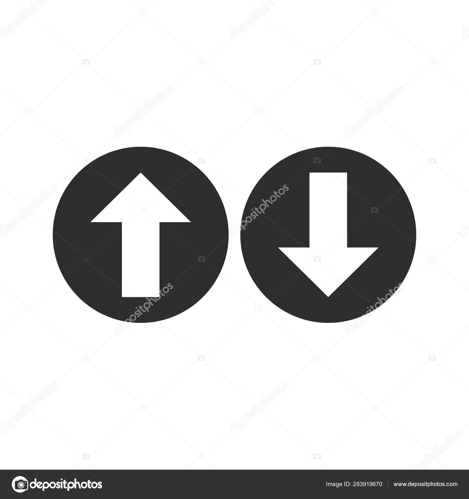 Up Down Arrow Icon Vector Illustration Flat Design Vector Image By C Citizen2487 Vector Stock
