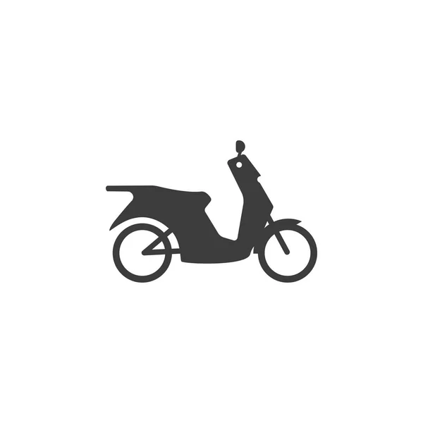 Moto, ícone da mota. Ilustração vetorial, design plano . — Vetor de Stock