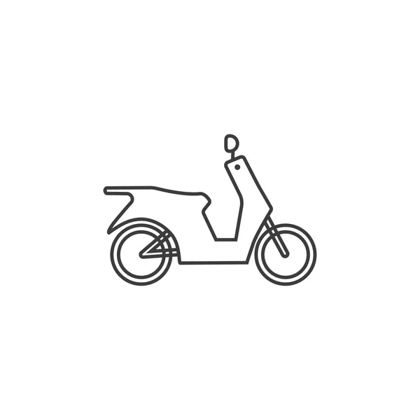 Moto, ícone da mota. Ilustração vetorial, design plano . — Vetor de Stock