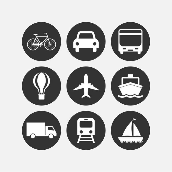 Логистика, транспорт, значок транспортного средства. Векторная иллюстрация, плоский дизайн
.