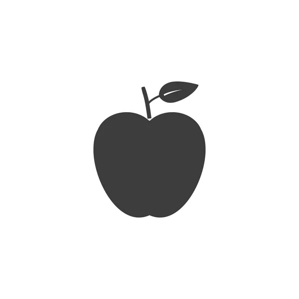 Pomme, icône des fruits. Illustration vectorielle, design plat . — Image vectorielle