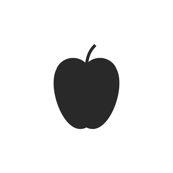 Яблуко, фруктовий значок. Векторні ілюстрації, плоский дизайн . — стоковий вектор
