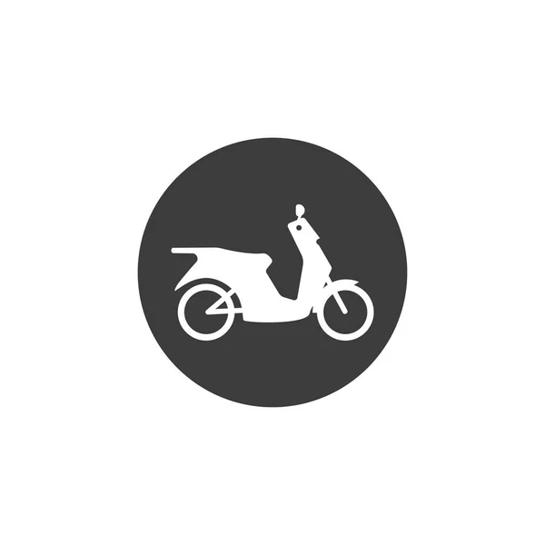 Мотоцикл, икона мотоцикла. Векторная иллюстрация, плоский дизайн . — стоковый вектор