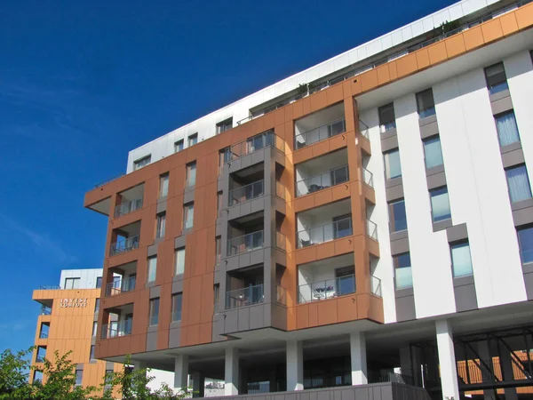 11. August 2019, Danzig, Polen. neue Wohnungen, moderne Architektur in Danzig, Polen. — Stockfoto