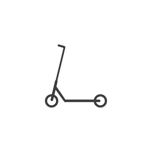 Scooter, ícone do transporte. Ilustração vetorial, design plano . —  Vetores de Stock