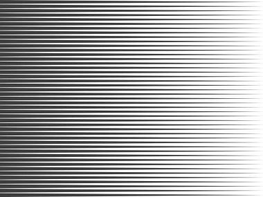 Yatay çizgiler, lineer yarı tonu. Yatay çizgili desen. Vektör çizimi.